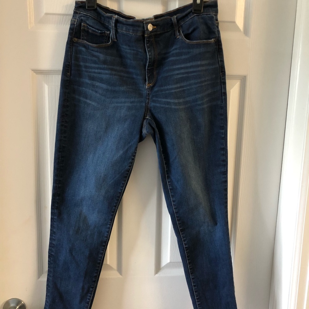 Gap 1969 true skinny blue jeans